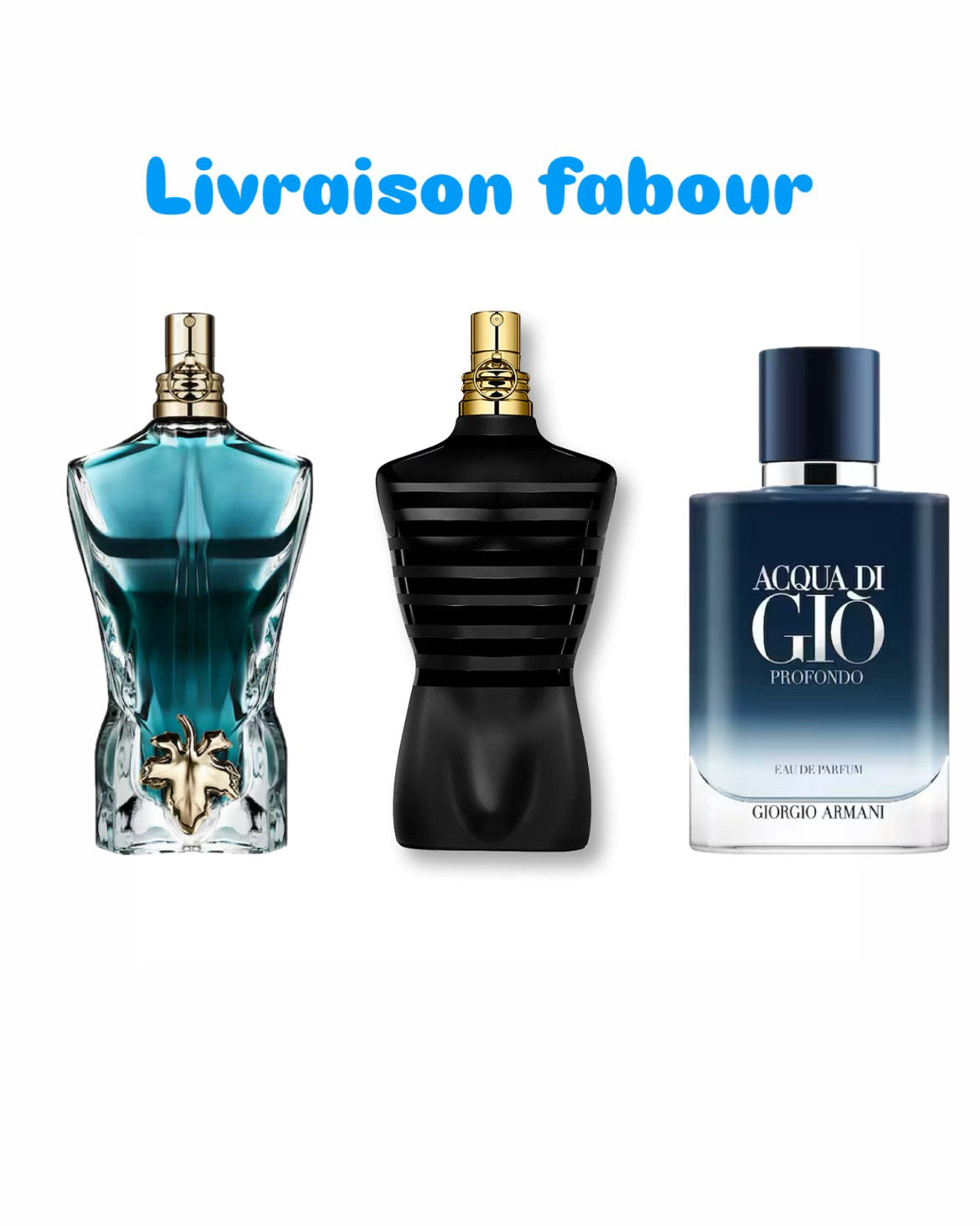 10ml le beau + 10ml le male + 10ml acqua